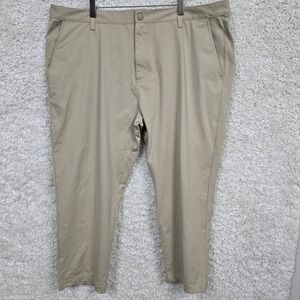 Rhone Commuter Pants Mens 40x24.5 Khaki Tan Technical Stretch Office Golf